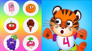 Kids Learn Colors Math Numbers with Funny Food 2 Fun Educational Games for Toddlers [upl. by Amos49]