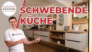 Schwebende Küche mit Stil Moderne Planung amp Designideen für offene Wohnküchen  Gutsmann Küchen [upl. by Eiuqnom]