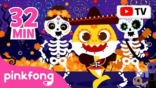 Day of the Dead More and More  Best Zombie Baby Sharks Only  Halloween Remix  Official Pinkfong [upl. by Leinehtan]