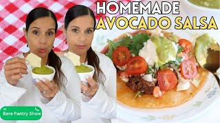 How To Make Avocado Salsa  Better Than Pollo Loco [upl. by Yenettirb917]