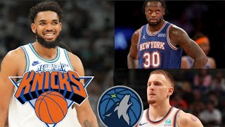 New York Knicks Trade For Karl Anthony Towns for Julius Randle Fantasy Basketball NBA News [upl. by Loziram]