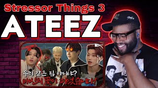 ATEEZ 에이티즈  스트레스 띵 Stressor Things Ep3  REACTION [upl. by Aliuqahs]