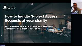 Webinar How to handle Subject Access Requests at your charity [upl. by Cirdec]