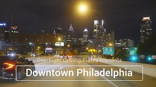 Downtown Philly Night Drive  4K [upl. by Nylaf]