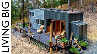 Spacious DIY OffTheGrid Tiny House [upl. by Garrot752]