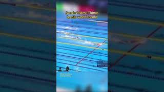 Ariarne Titmus wins gold at world swimming championships breaks world record [upl. by Undine422]