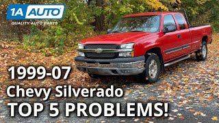 Top 5 Problems Chevy Silverado Truck 1st Generation 199907 [upl. by Manson846]