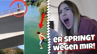 Mann springt wegen mir von Brücke 😨  kein Clickbait    BibisBeautyPalace [upl. by Aicelet]