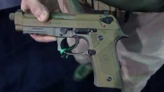 Beretta M9A3 9mm CombatTactical Pistol at SHOT Show 2015 [upl. by Ttenaj]