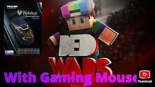 Playing Bedwars With Gaming Mouse  Bedwars  Silent [upl. by Calisa]