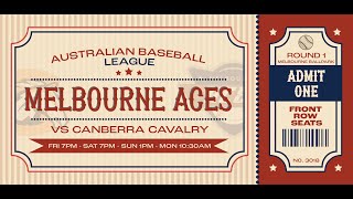 ABL Round 1 I Melbourne Aces v Canberra Cavalry I Game 1 [upl. by Mathur631]