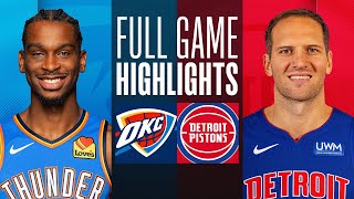 THUNDER at PISTONS  FULL GAME HIGHLIGHTS  January 28 2024 [upl. by Arammat]