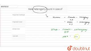 Male heterogamy found in case of [upl. by Anitnauq183]