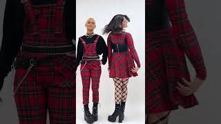 Styling Challenge  Tartan Edition 🖤 How do you think we went styling tartan punk fashion [upl. by Hasheem]