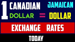 1 CAD to JMD  Convert Canadian Dollars to Jamaican Dollars 26 JUNE 2024 [upl. by Etteb]