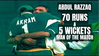 Abdul Razzaq 70 Runs and 5 Wickets  High Class Batting and Bowling  Pak vs Ind  Hobart [upl. by Petrina581]