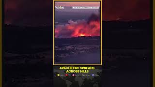 Large smoke plumes rise as Apache fire spreads across hills [upl. by Parnell34]