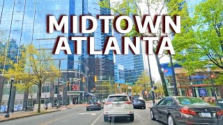 4K ATLANTA GEORGIA MIDTOWN DRIVING TOUR [upl. by Yendahc56]