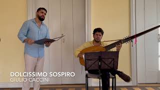 Giulio Caccini Dolcissimo sospiro  Felipe Dias tenor amp João Raone theorbo [upl. by Asseneg]