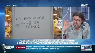 Tag antisémite sur une devanture Bagelstein quotA quel moment cela s’arrêtequot [upl. by Burton]