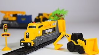 construction train for children  jcb  train videos  jcb toys  toy train  Train for kids [upl. by Ahsieym]