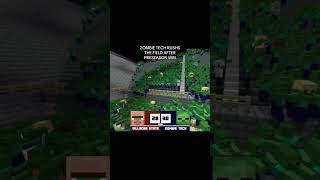 Minecraft Football Zombie Tech rushes the field after defeating Villager State [upl. by Sucitivel]