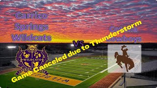 Carrizo Springs Wildcats VS Cotulla Cowboys [upl. by Alac]