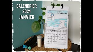 Calendrier 2024  Janvier [upl. by Aseek]