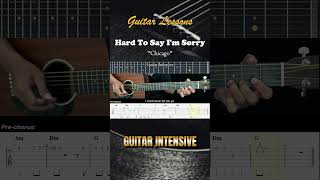 Hard to Say Im Sorry  Chicago  EASY Guitar Lessons TABS  Guitar Tutorial guitarchords [upl. by Atived]