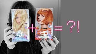 Dyeing for WHAT LOreal Feria C74 Intense Copper amp 1121 Ultra Pearl Blonde [upl. by Akital]