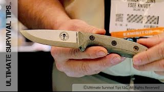 SHOT Show 2014  New ESSE CampLore RB3  Bushcraft  Survival Knife  Scandi Grind  Nice [upl. by Lisabeth]