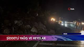 RİZE HEYELAN SAHİL YOLU KAPANDI [upl. by Aidam]