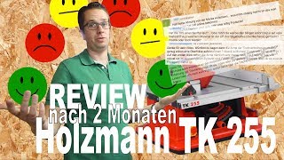 Holzmann TK255 Review TEST Erfahrungen Holzmann TK 255 Tischkreissäge für kleine Werkstatt deutsch [upl. by Nirehs790]