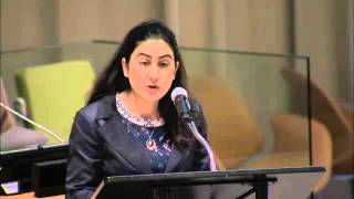 Samar Mezghanni Writer and Activist Opening of the ECOSOC Youth Forum 2016 [upl. by Woodley]