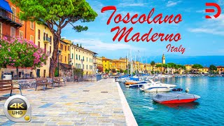 Toscolano Maderno  Italy  A Coastal Walk Around The Resort Town By Lake Garda  4K  UHD [upl. by Ainivad]