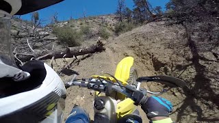 Suzuki RM250 2 Stroke mountain single track  raw [upl. by Revert]