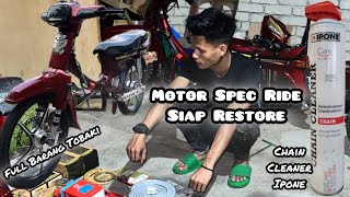 Full Barang Tobaki  Siap Restore Body EX5 Spec Ride  Cuci Sprocket Guna Chain Cleaner Ipone [upl. by Marcin752]