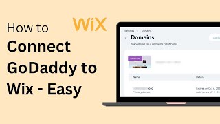 How To Connect GoDaddy Domain To Wix Step By Step [upl. by Airamalegna]