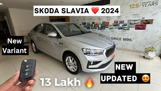 New Skoda Slavia ❤️ 2024 Signature New 😍 Update New Variant 🔥 features skoda slavia [upl. by Ashil604]