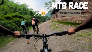 MTB Race time 😁 with beautiful Senree and mountains😍 MTB vlogs  mtb mtboffroading mountabiking [upl. by Julian93]