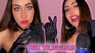 ASMR MIC TRIGGERS and GLOVES Pumping Tapping Scratching Gripping Swirling Fast and Aggressive [upl. by Riegel]