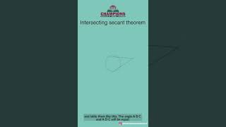 Intersecting Secant Theorem [upl. by Tolmach]