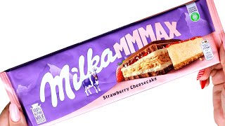 MILKA MMMAX STRAWBERRY CHEESECAKE [upl. by Dev]