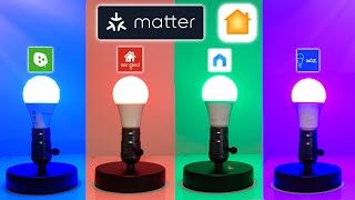 quotMatterquot Smart Bulb Comparison Nanoleaf Tapo Sengled Wiz [upl. by Eirrehc]