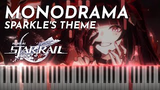 Monodrama Sparkles Theme  Piano Tutorial  Honkai Star Rail [upl. by Halilad]