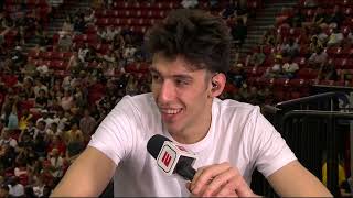 Youre right I AM a basketball junkie  Chet Holmgren on skillsets Josh Giddey  NBA Summer League [upl. by Kizzie]