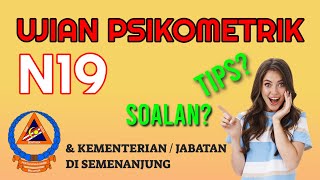 Ujian Psikometrik Penyelia Asrama N19 [upl. by Bigner]