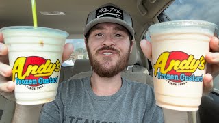 Andy’s Orange Freeze and Peach Dream Concrete Review [upl. by Knowling]