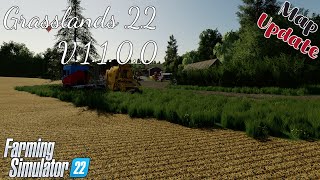 Map Update  Grasslands 22  V1100  Farming Simulator 22 [upl. by Eenobe]