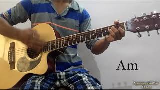 Chahun Main Ya Na Guitar Open Chords Lesson Strumming Pattern Running Progressions [upl. by Farika]